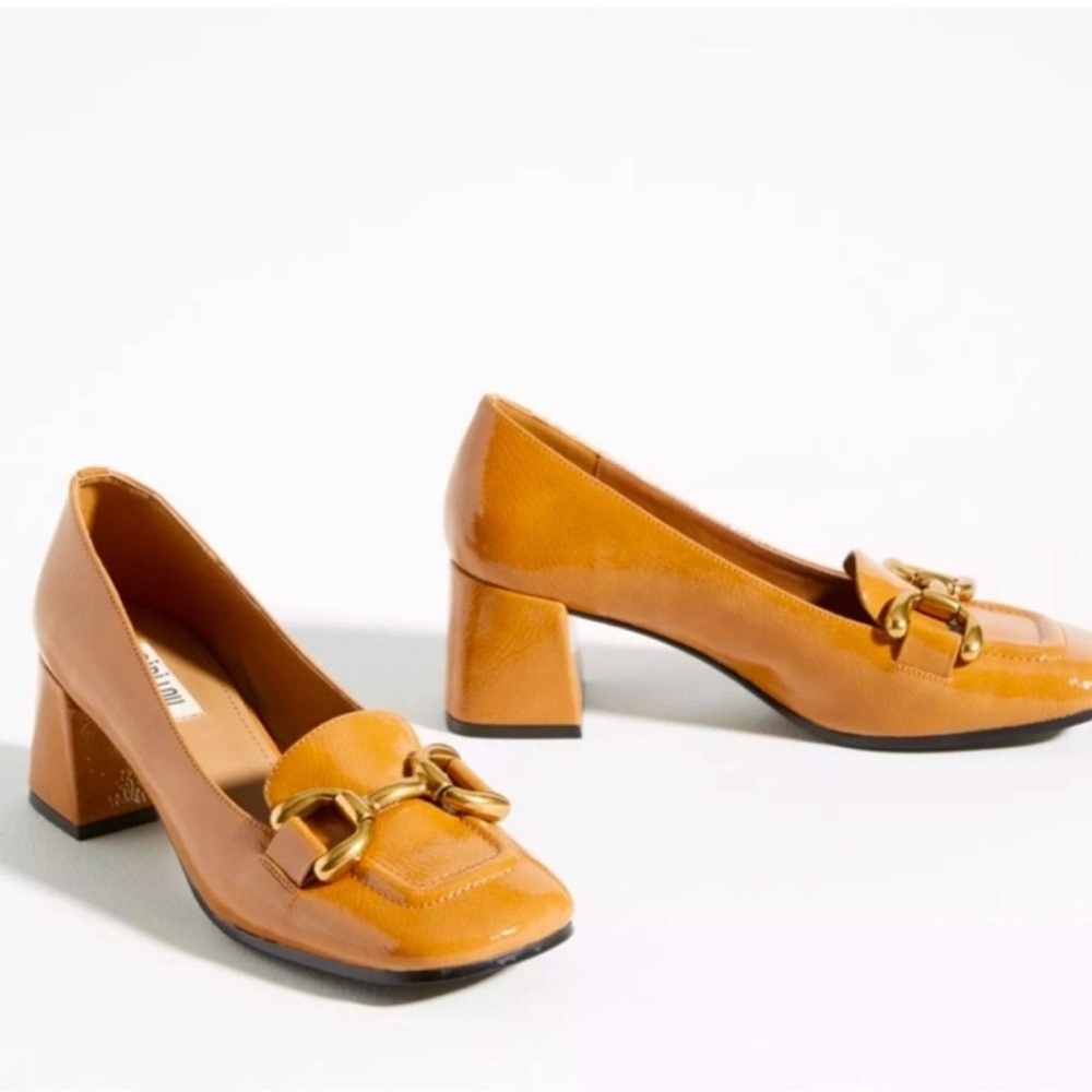 Bibi Lou Valencia Leather Loafer Heels 💕💕